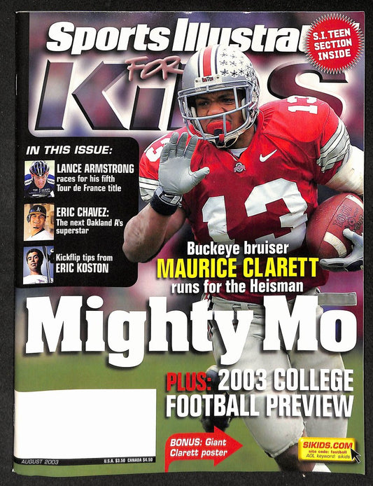 2003 Sports Illustrated for Kids Maurice Clarett w/ Cards Kobe Bryant 211562