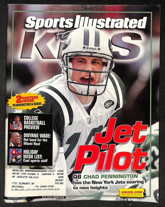2004 Sports Illustrated for Kids Chad Pennington w/ Cards Dave Mirra 211565