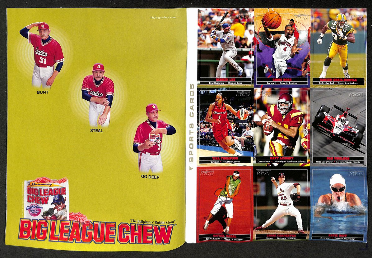 2005 Sports Illustrated for Kids Roethlisberger w/ Cards Bosh Nadal RC 211569
