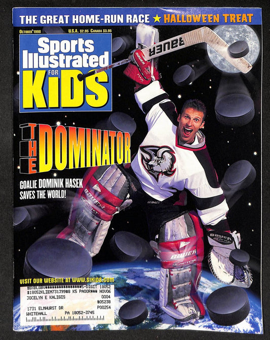 1998 Sports Illustrated for Kids Dominik Hasek w/ Cards Griffey Sanders 211572