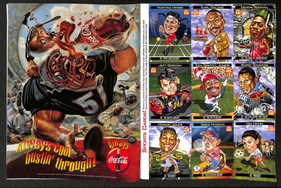 1998 Sports Illustrated for Kids Dominik Hasek w/ Cards Griffey Sanders 211572