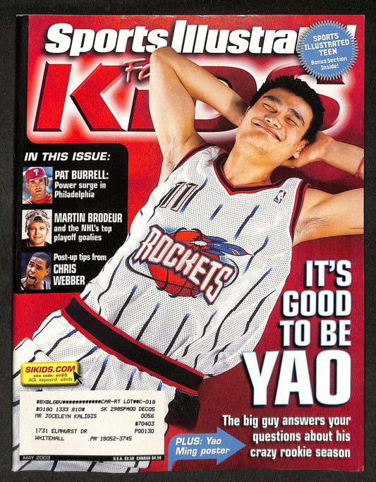 2003 Sports Illustrated for Kids Yao Ming w/ Cards Lebron James RC 211573