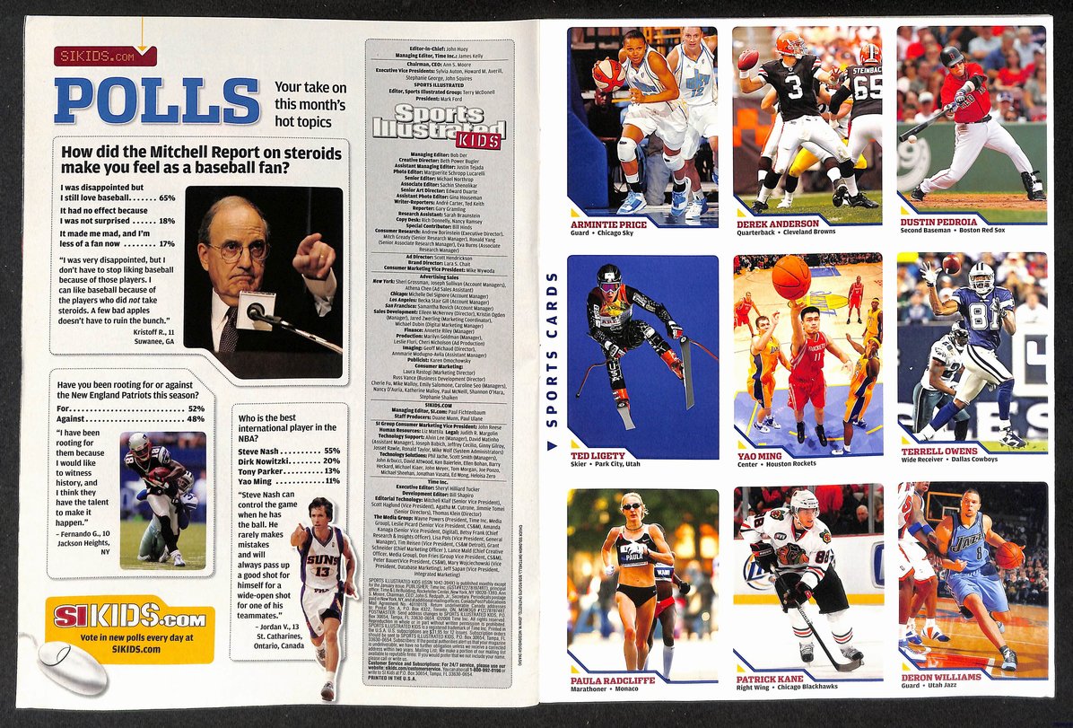 2008 Sports Illustrated for Kids Sidney Crosby w/ Cards Kane Owens 211574