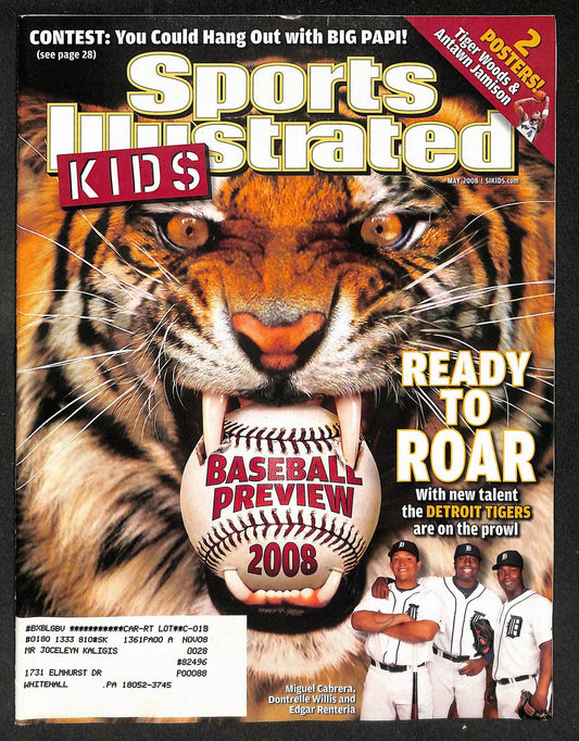 2008 Sports Illustrated for Kids Detroit Tigers w/ Cards Lundqvist Allen 211575
