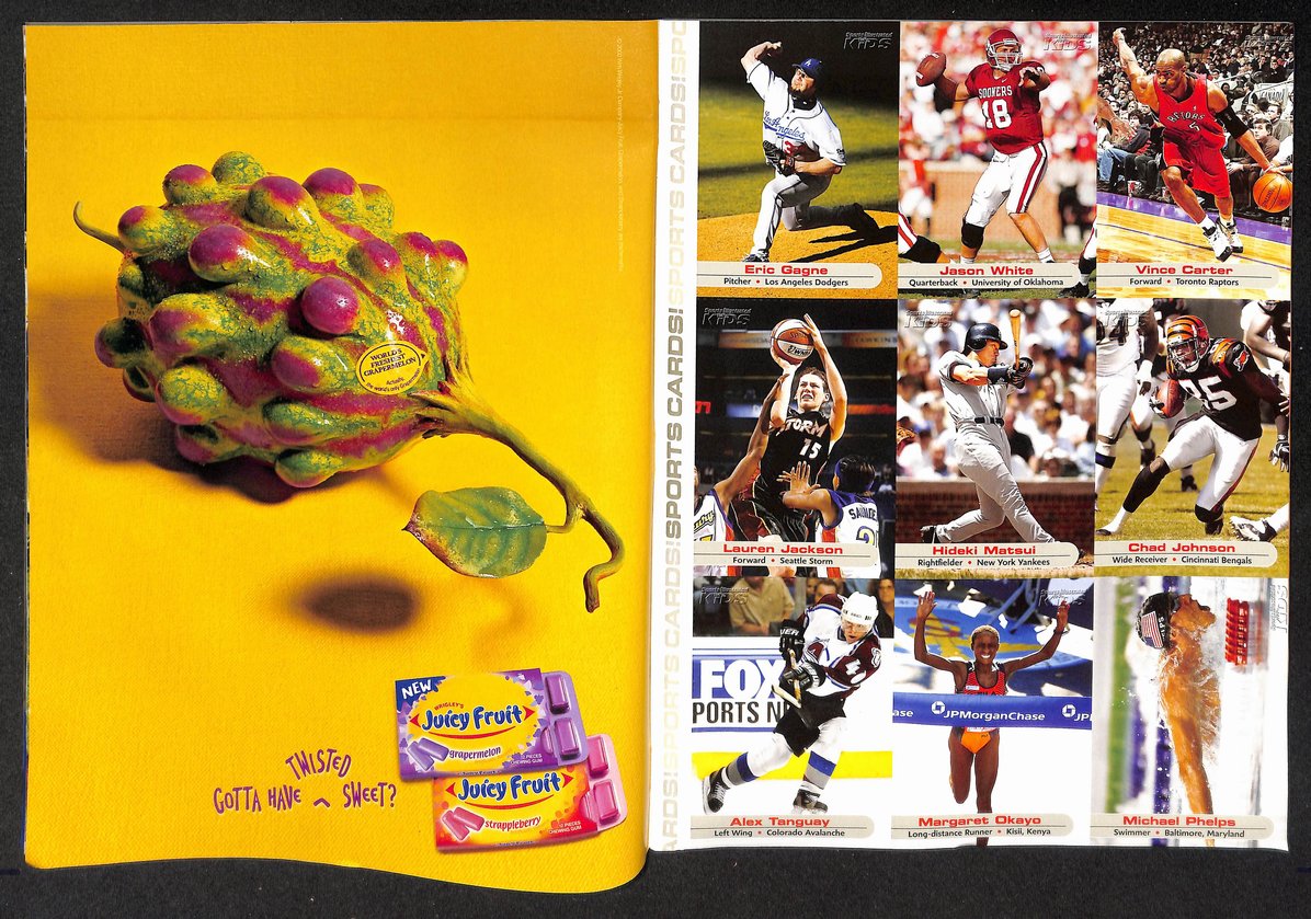 2004 Sports Illustrated for Kids Steve Francis w/ Cards Michael Phelps 211579