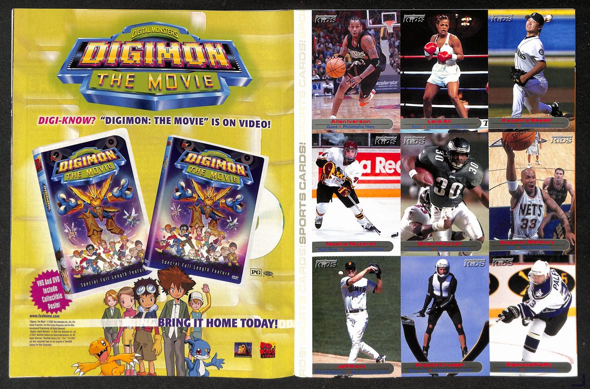 2001 Sports Illustrated for Kids Chris Webber w/ Cards Ali Iverson 211581