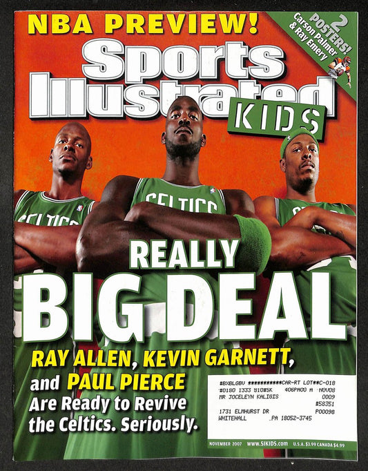 2007 Sports Illustrated for Kids Boston Celtics w/ Cards Ovechkin Brees 211585