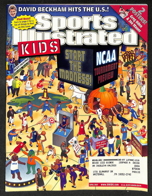 2007 Sports Illustrated for Kids NCAA Tournament w/ Cards Malkin Parker 211591