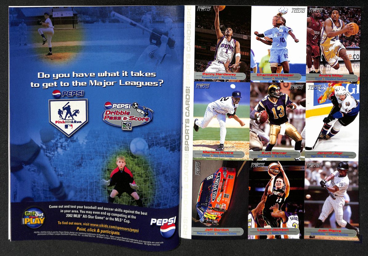 2002 Sports Illustrated for Kids Best of the Best w/ Cards Rivera Warner 211592