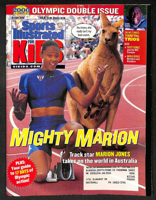 2000 Sports Illustrated for Kids Marion Jones w/ Cards Carl Lewis 211594