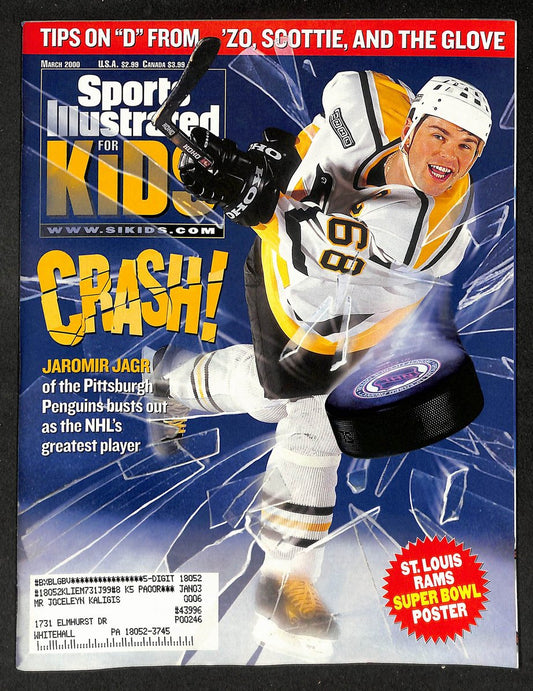 2000 Sports Illustrated for Kids Jaromir Jagr w/ Cards Agassi Pippen 211596