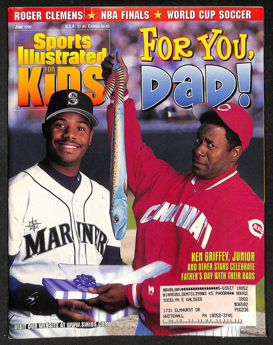1998 Sports Illustrated for Kids Griffey Father's Day w/ Cards Favre 211598