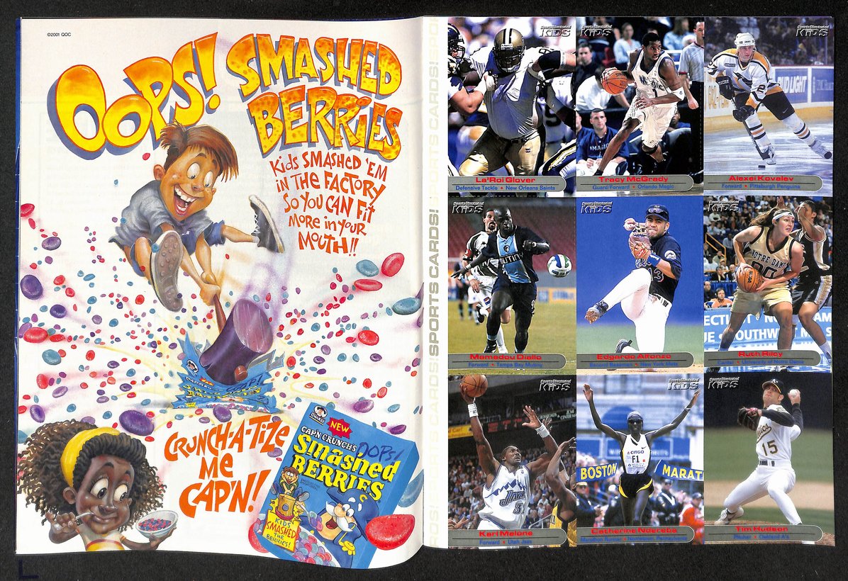 2001 Sports Illustrated for Kids Alex Rodriguez w/ Cards Karl Malone 211601
