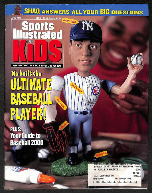 2000 Sports Illustrated for Kids Derek Jeter w/ Cards Phillie Phanatic 211603