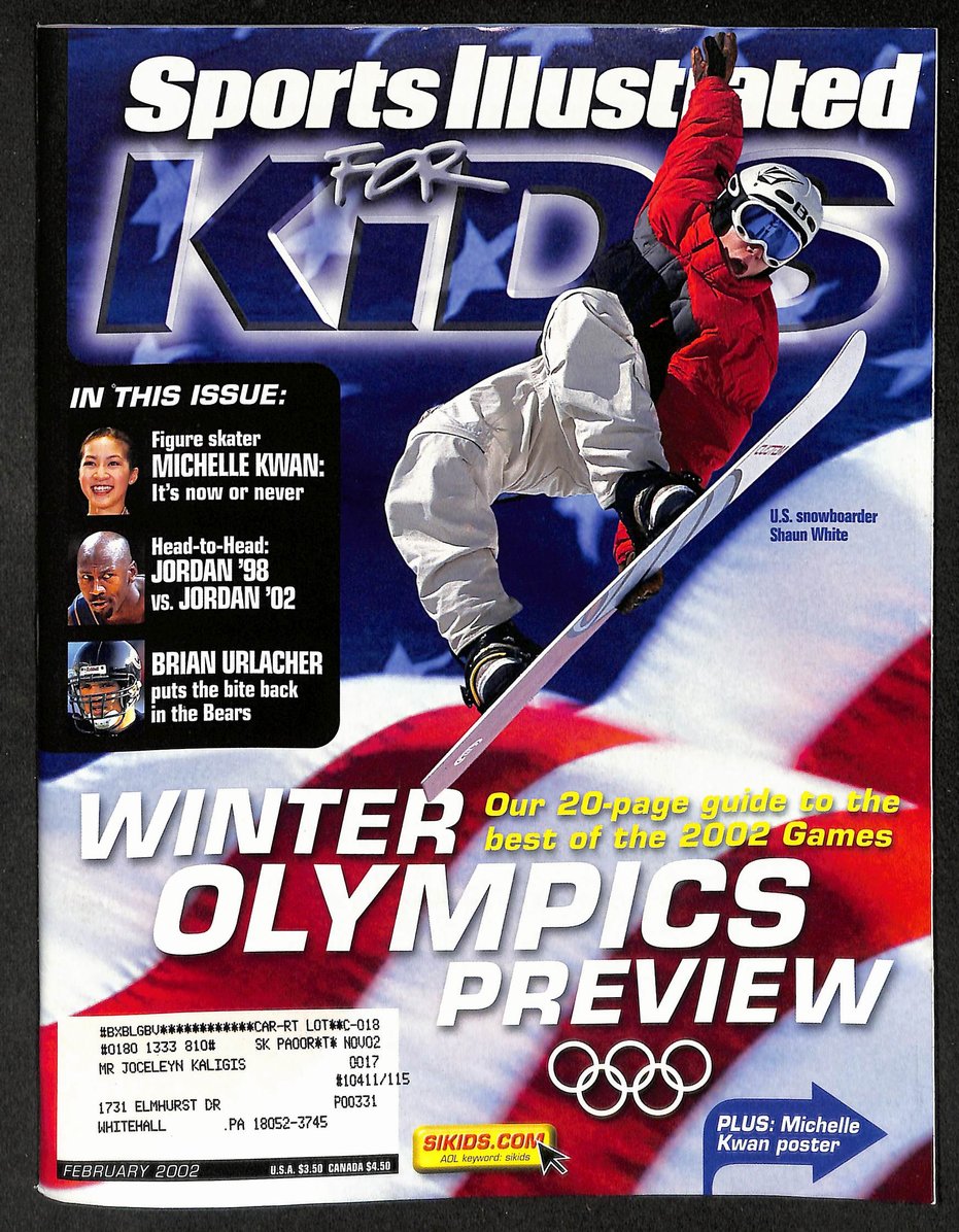 2002 Sports Illustrated for Kids Winter Olympics w/ Cards Ichiro Favre 211607