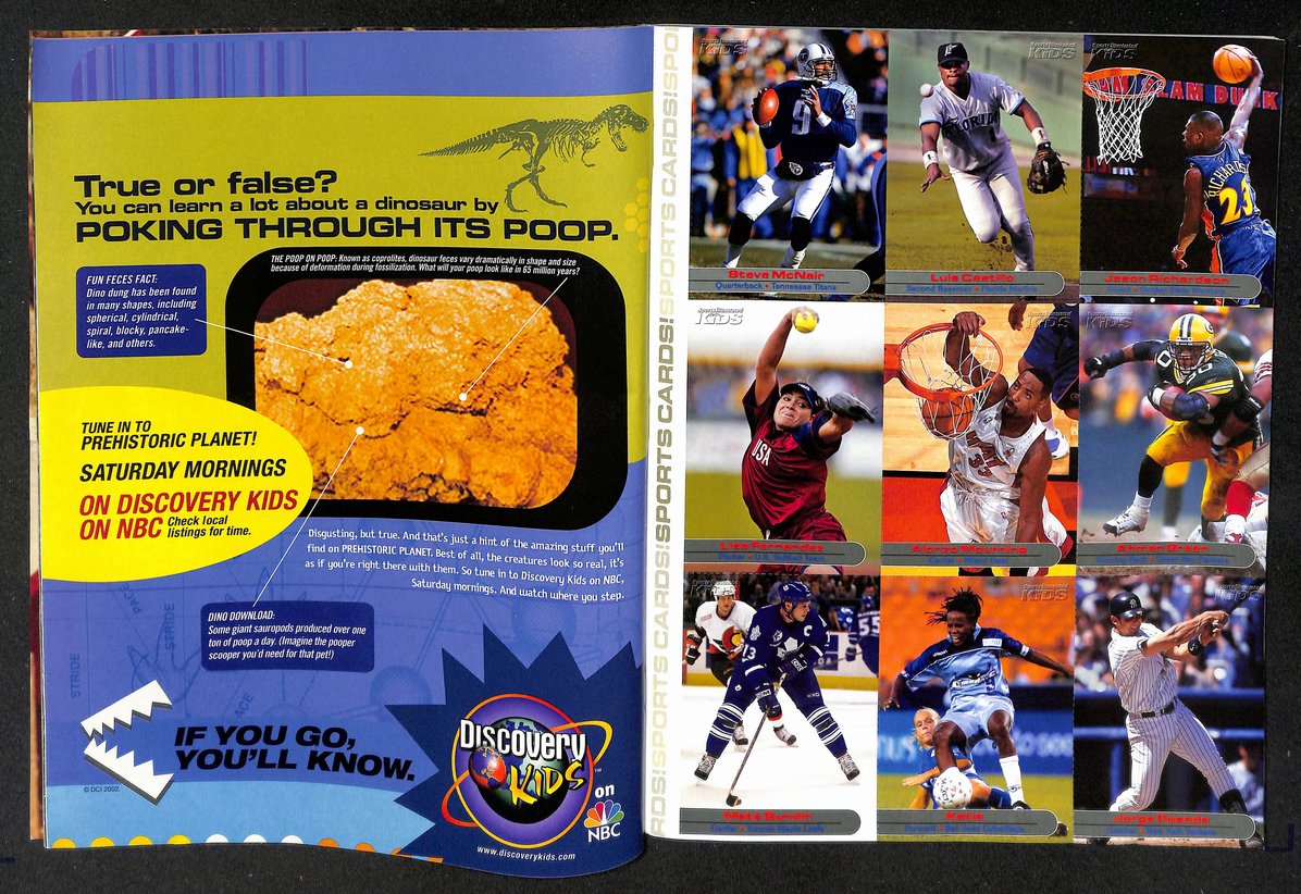 2002 Sports Illustrated for Kids Jason Kidd w/ Cards McNair Mourning 211608