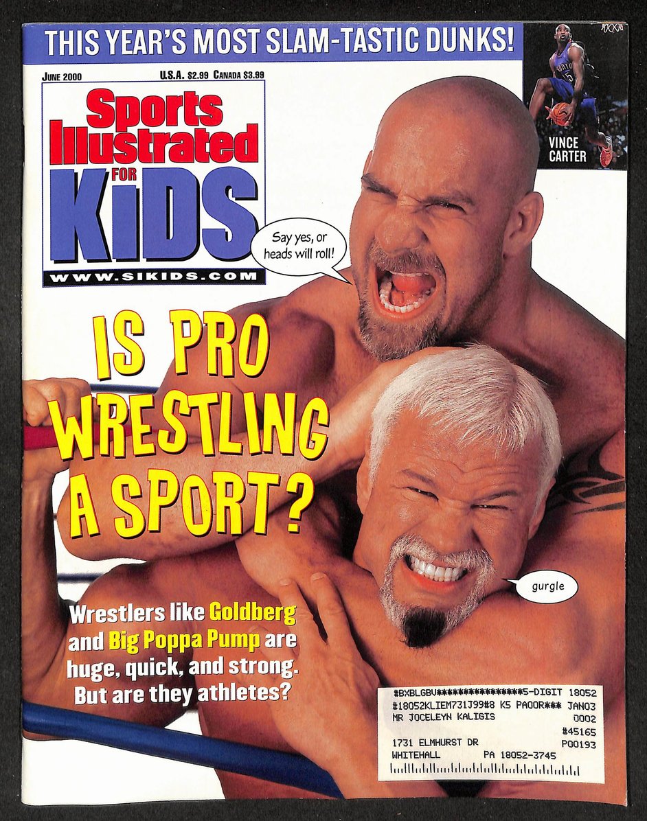 2000 Sports Illustrated for Kids Goldberg Steiner w/ Cards Williams 211611