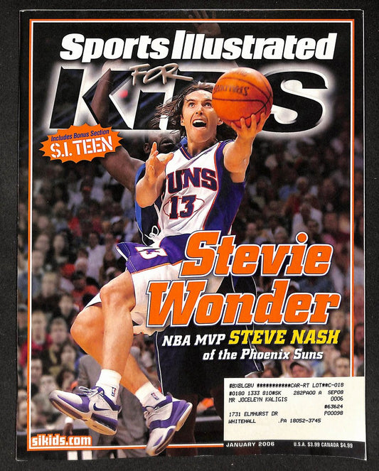 2006 Sports Illustrated for Kids Steve Nash w/ Cards Rodriguez Holt 211612