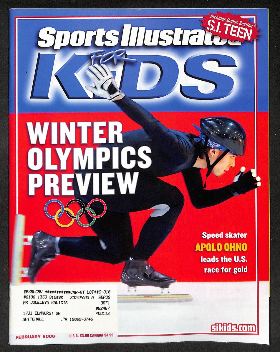 2006 Sports Illustrated for Kids Apolo Ohno w/ Cards Jagr James 211613