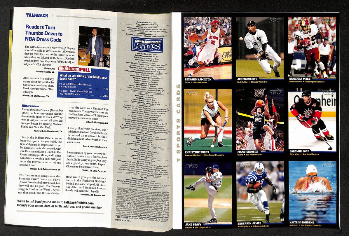 2006 Sports Illustrated for Kids Apolo Ohno w/ Cards Jagr James 211613