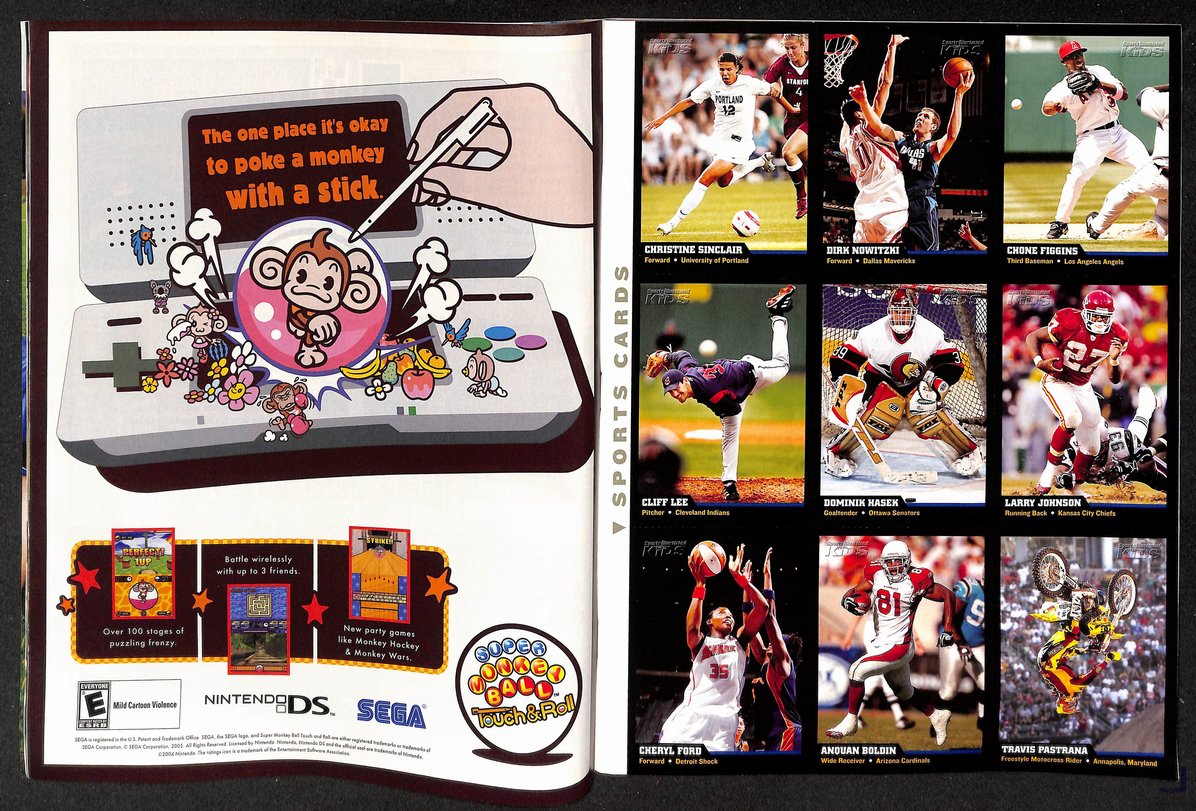 2006 Sports Illustrated for Kids Andruw Jones w/ Cards Travis Pastrana 211614