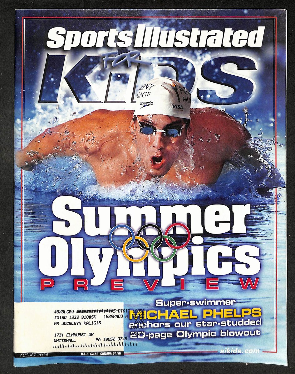 2006 Sports Illustrated for Kids Michael Phelps w/ Cards Ryan Sheckler 211615