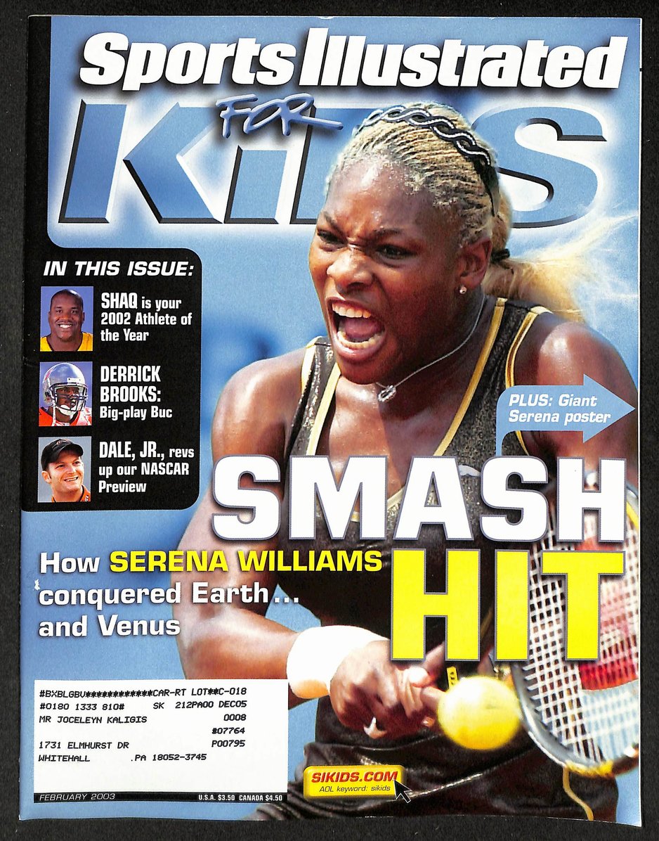 2003 Sports Illustrated for Kids Serena Williams w/ Cards Bledsoe Walton 211618