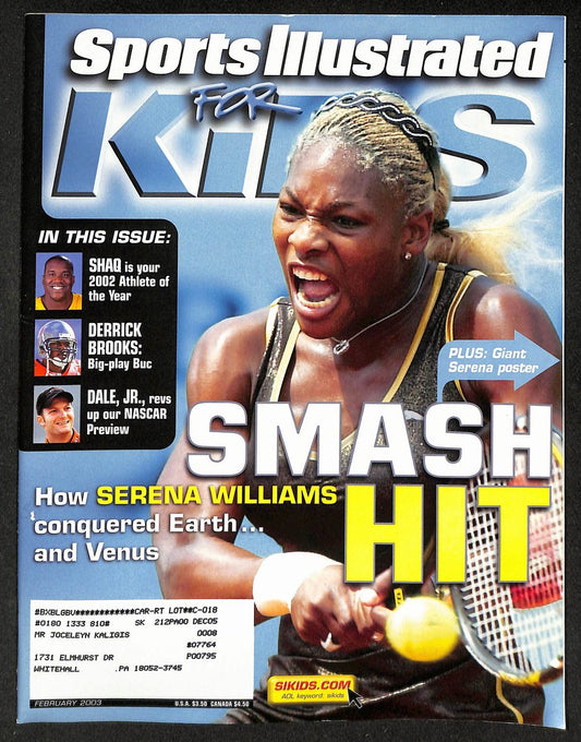2003 Sports Illustrated for Kids Serena Williams w/ Cards Bledsoe Walton 211618