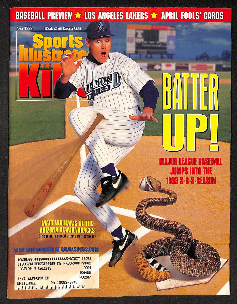 1998 Sports Illustrated for Kids Matt Williams w/ Cards Shamu Sparky 211621