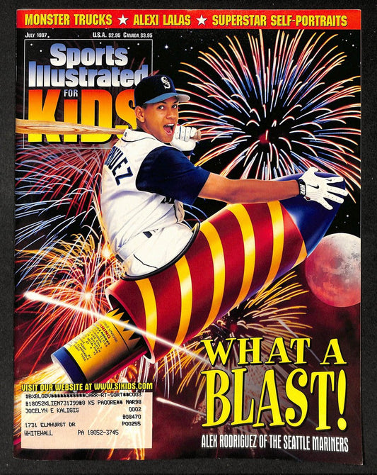 1997 Sports Illustrated for Kids Alex Rodriguez w/ Cards Lipinski Gordon 211622