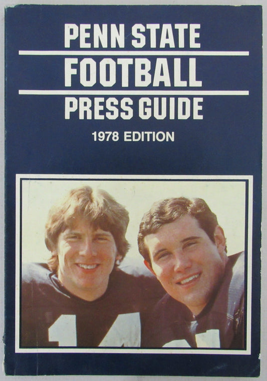 Penn State Football 1978 Press Guide Joe Paterno 210367