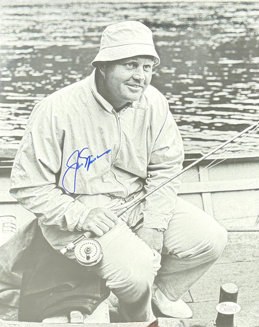 Jack Nicklaus Signed/Autographed 11x14 B/W Photo Fishing JSA 211648