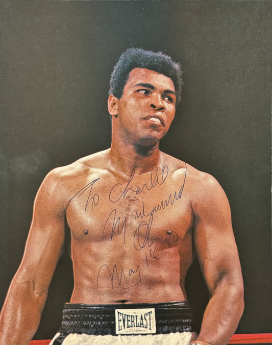 Muhammad Ali Signed/Inscribed 8.5x11 Magazine Photo JSA 211649