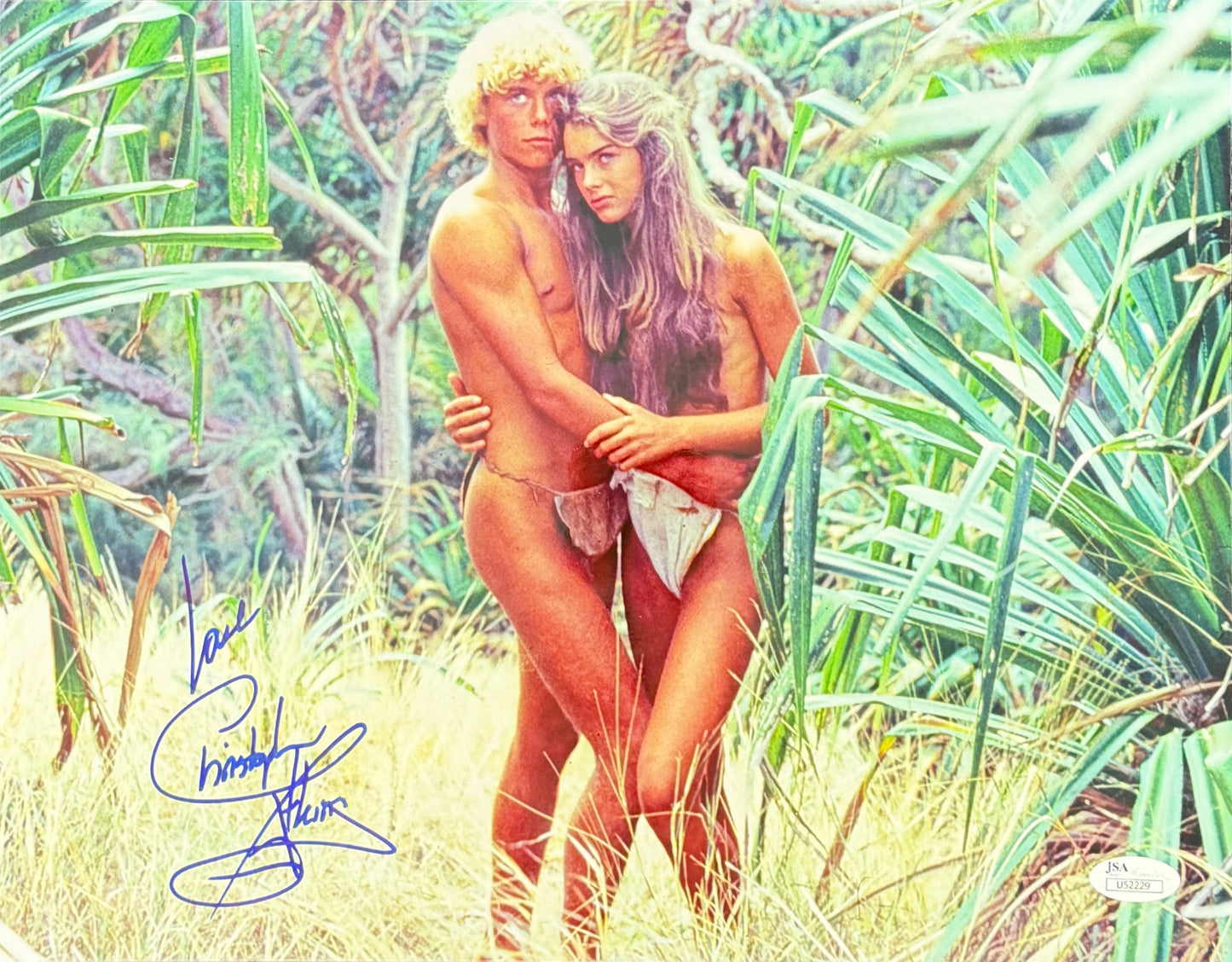 Christopher Atkins Signed/Inscribed 11x14 Photo "Blue Lagoon" JSA 211650