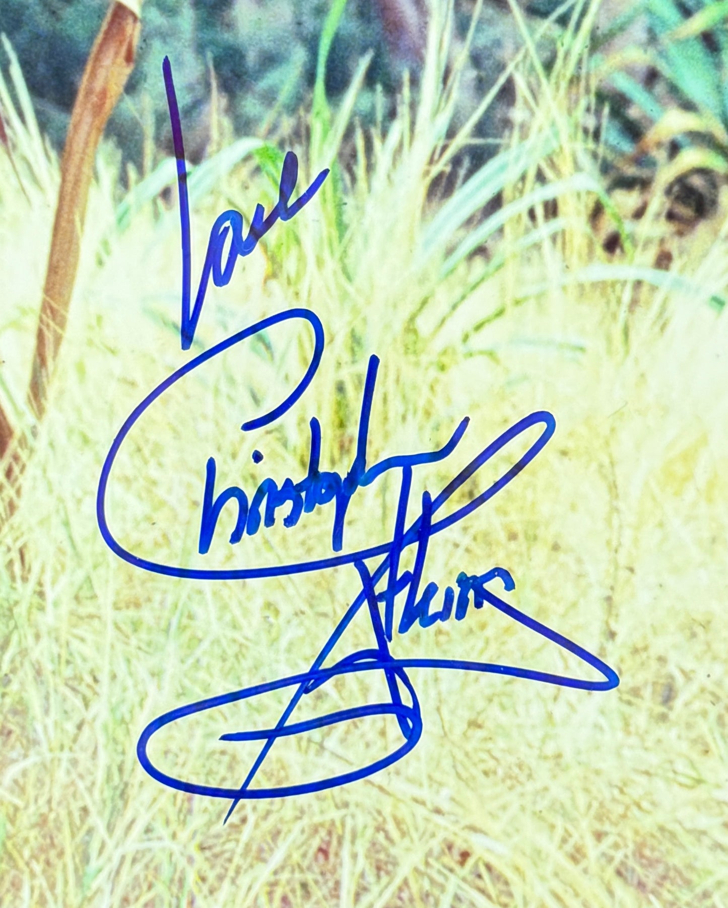 Christopher Atkins Signed/Inscribed 11x14 Photo "Blue Lagoon" JSA 211650