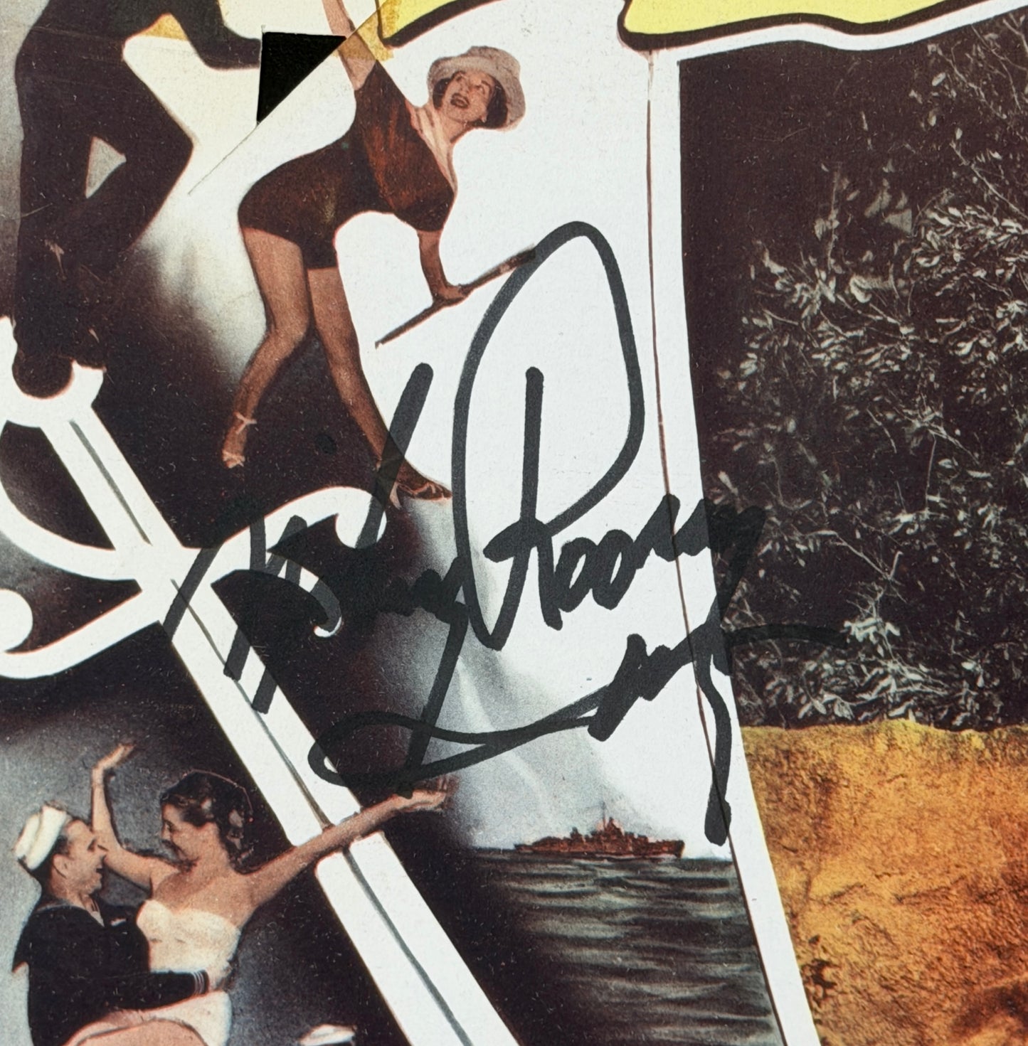 Mickey Rooney Signed/Auto 11x14 Lobby Card "All Ashore" JSA 211661