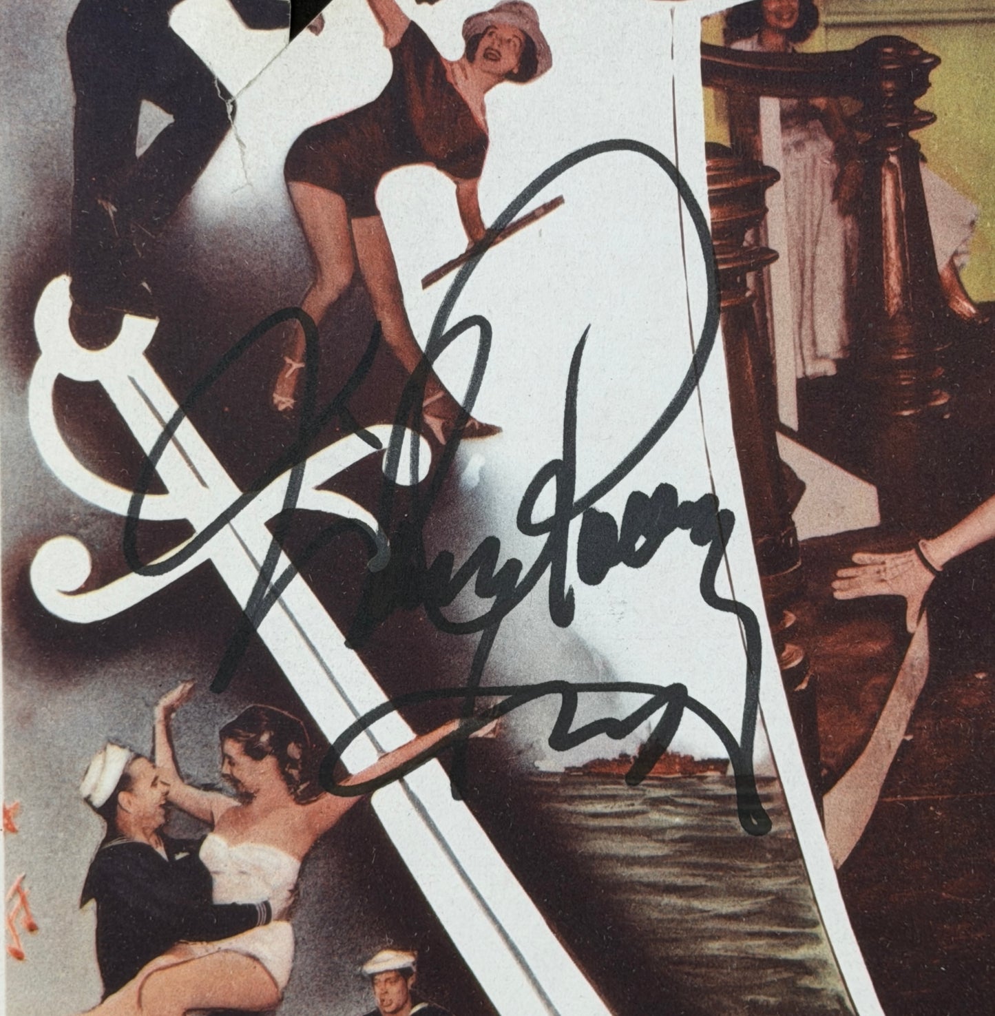 Mickey Rooney Signed/Auto 11x14 Lobby Card "All Ashore" JSA 211663