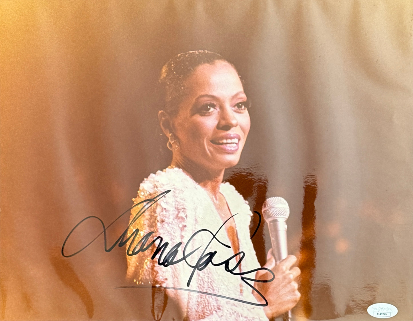 Diana Ross Autographed/Signed 11x14 Photo Singer JSA 211682