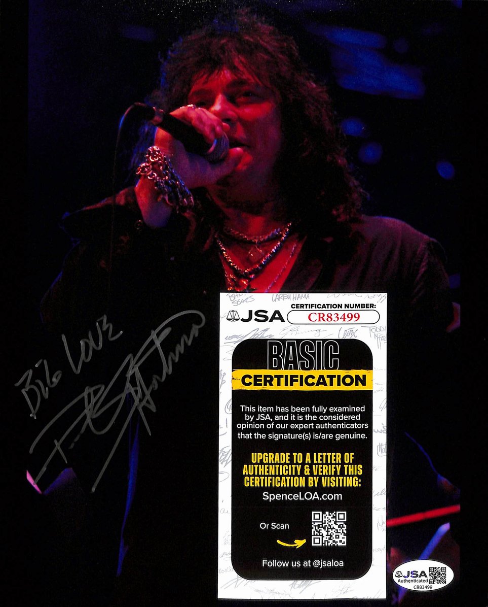 Paul Shortino Autographed/Signed 8x10 Photo Quiet Riot Spinal Tap JSA BA211704