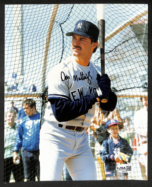 Don Mattingly Autographed/Signed 8x10 Photo Yankees JSA BA211715