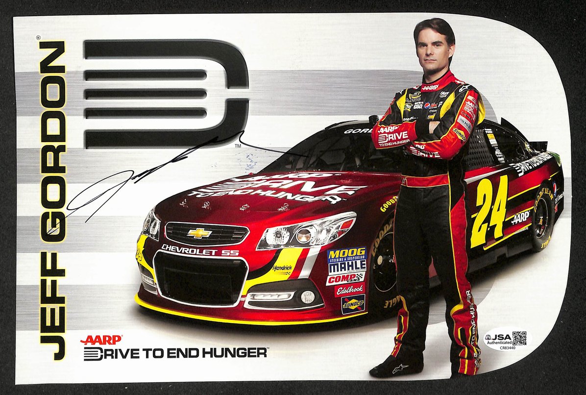 Jeff Gordon Autographed/Signed 8x10 Photo NASCAR JSA BA211723