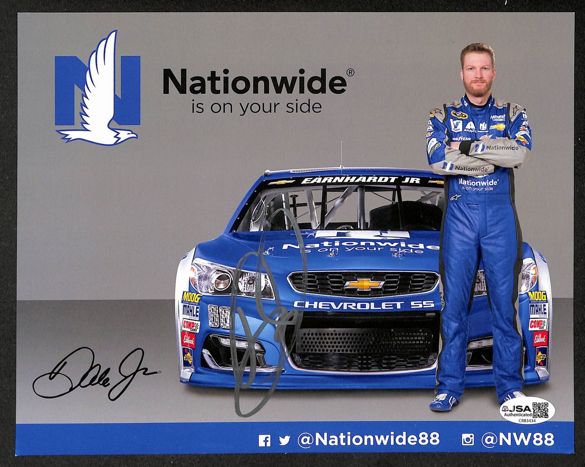 Dale Earnhardt Jr Autographed/Signed 8x10 Photo NASCAR JSA BA211727