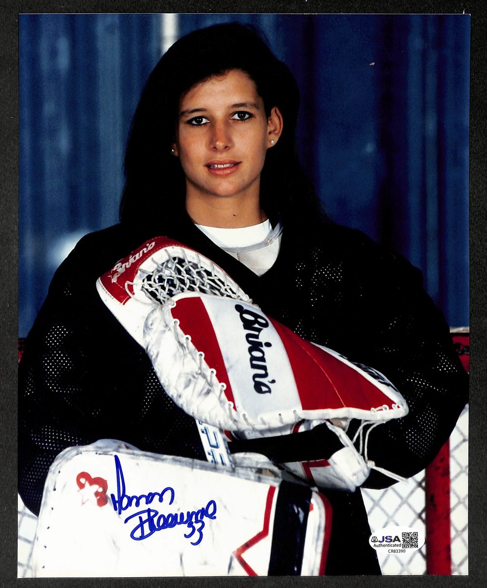 Manon Rheaume Autographed/Signed 8x10 Photo Lightning JSA BA211729