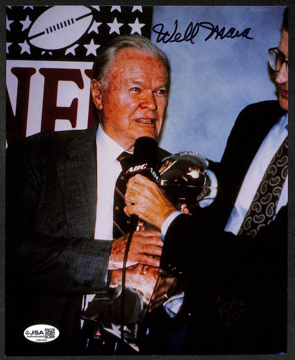 Wellington Mara HOF Autographed/Signed 8x10 Photo Giants JSA BA210385