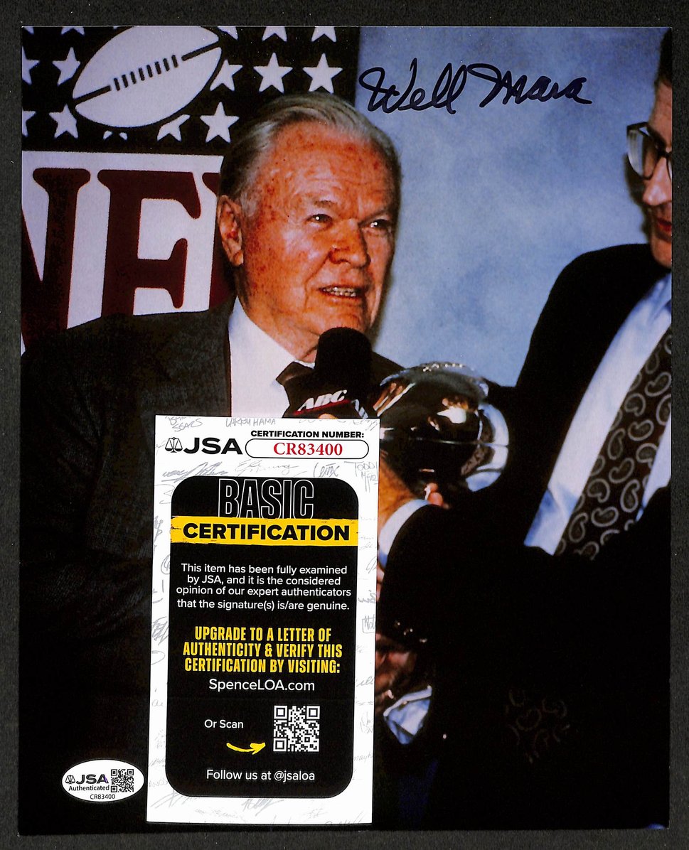 Wellington Mara HOF Autographed/Signed 8x10 Photo Giants JSA BA210385