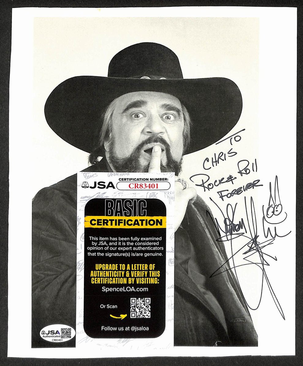 Wolfman Jack Autographed/Signed 8x10 Photo Disc Jockey JSA BA210386