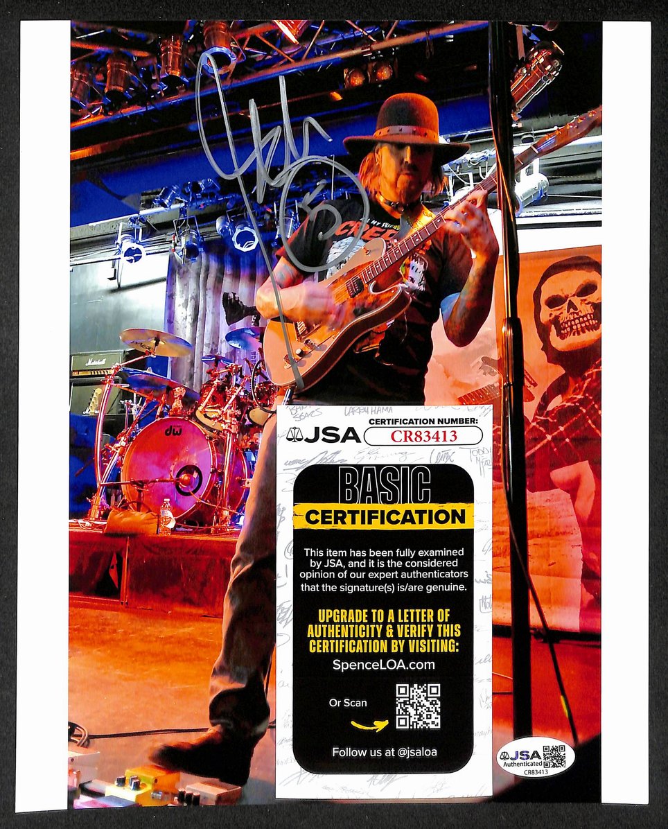 John 5 Autographed/Signed 8x10 Photo Motley Crue Rob Zombie JSA BA210394