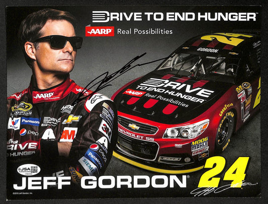 Jeff Gordon Autographed/Signed 8x10 Photo NASCAR JSA BA210400