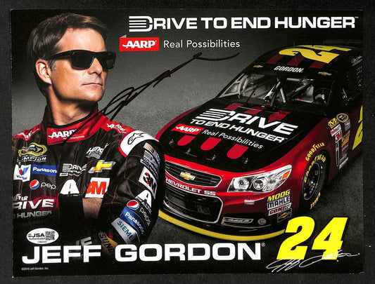 Jeff Gordon Autographed/Signed 8x10 Photo NASCAR JSA BA210401