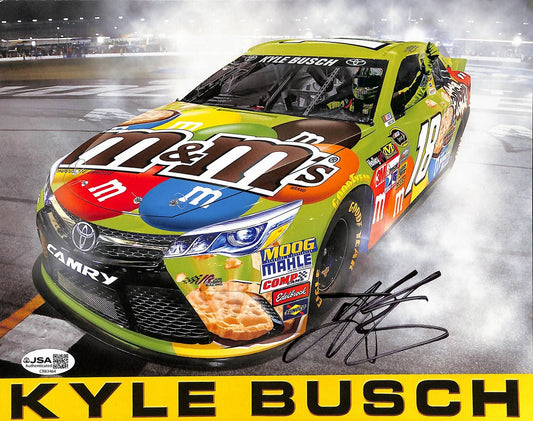 Kyle Busch Autographed/Signed 8x10 Photo NASCAR JSA BA211698